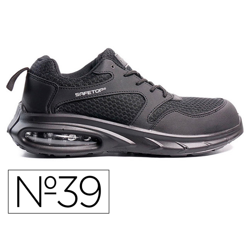 Zapatos de seguridad safetop duttio microfibra transpirable suela pu bidendidad s1pl sr fo talla