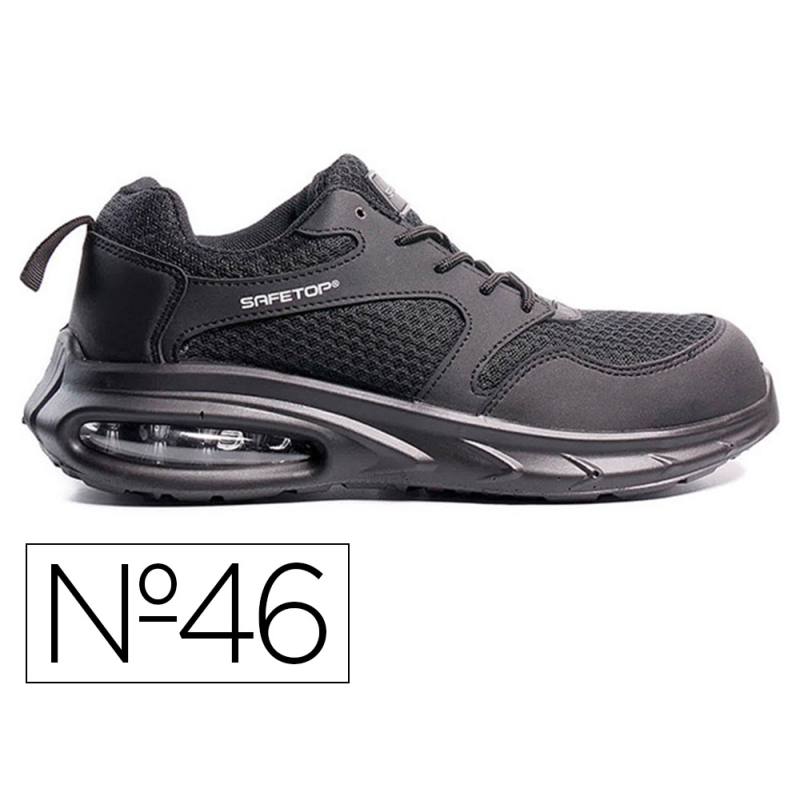 Zapatos de seguridad safetop duttio microfibra transpirable suela pu bidendidad s1pl sr fo talla