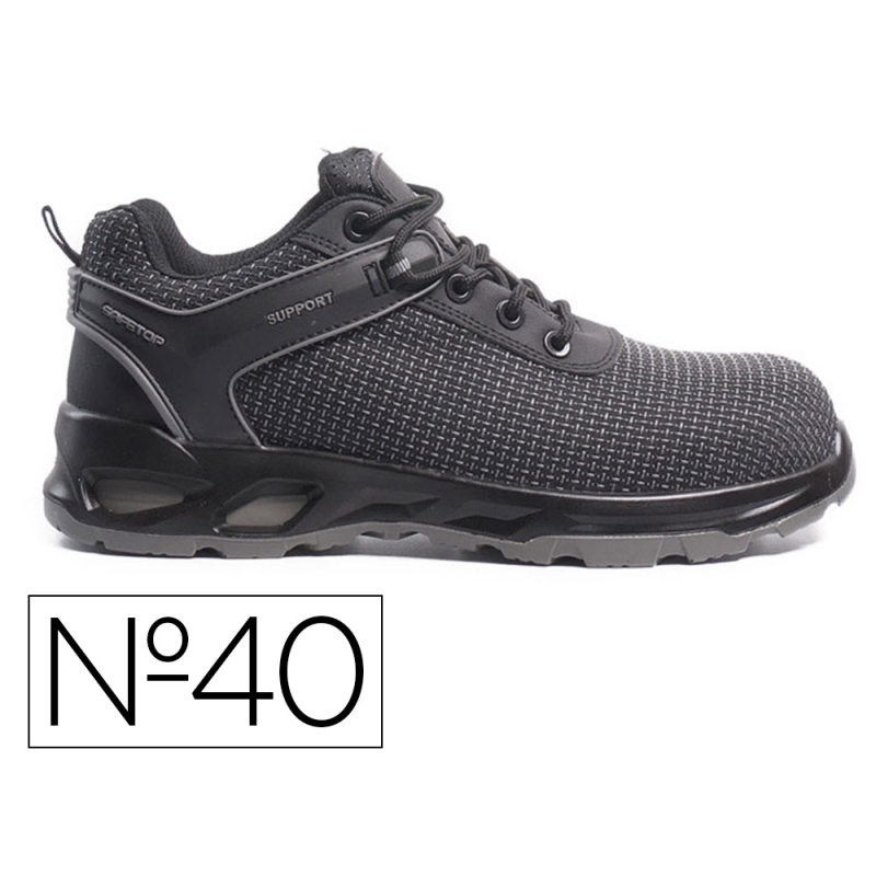 Zapatos de seguridad safetop amantio tejido putek suela pu bidensidad s3 talla 40 color gris