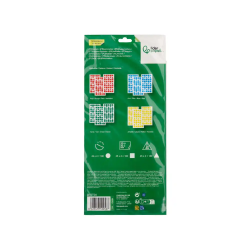 Gomets liderpapel figuras surtidas bolsa de 12 hojas figuras geometricas medianas colores surtidos