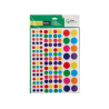 Gomets liderpapel autoadhesivo circulos colores y tamaños surtidos bolsa de 10 hojas 1200 unidades