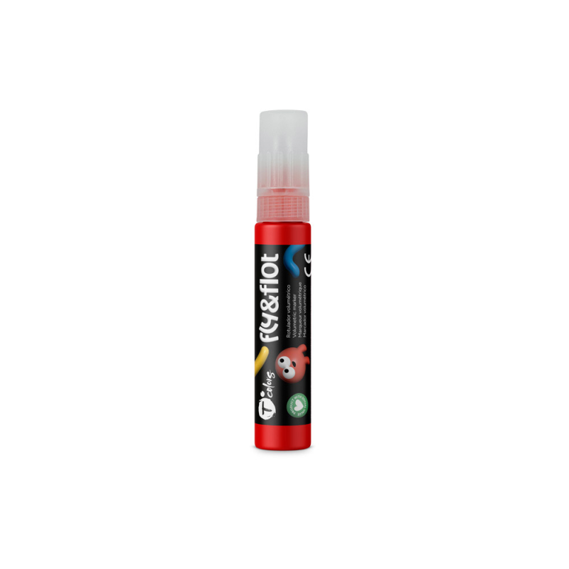 Rotulador tcolors fly&flot efecto 3d volumetrico 25 ml color rojo