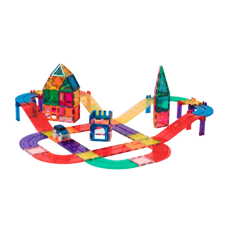 Juego de construccion magnetico circuito coches 72 piezas +3 años