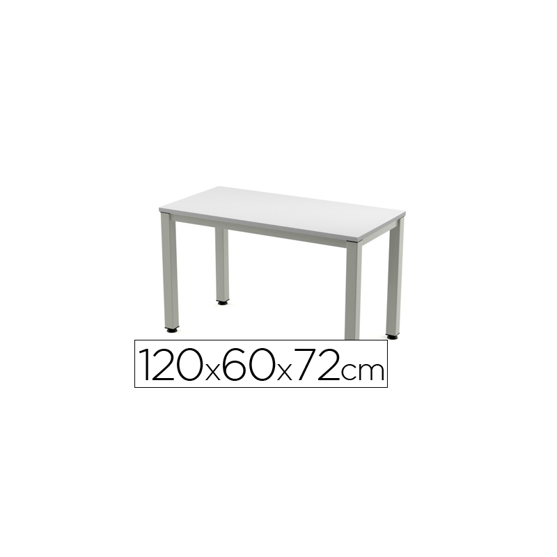 Mesa de oficina rocada executive 200ad02 gris/gris 120x60 cm