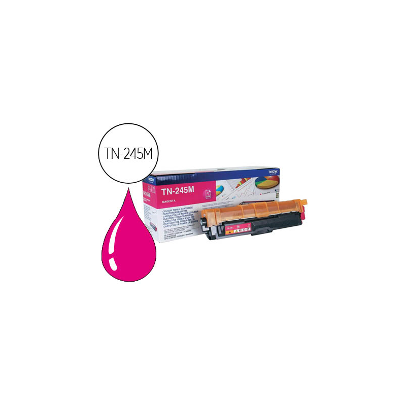 Toner brother tn-245m 2200 pag hl3140cw/3150cdw/3170cdw dcp9020cdw/mfc9140cdn /9330cdw/9340cdw magenta