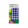 Gomets liderpapel autoadhesivo circulos 10,5 mm azul rollo de 6000 unidades en caja de carton