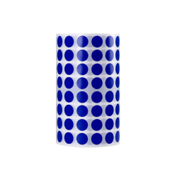 Gomets liderpapel autoadhesivo circulos 10,5 mm azul rollo de 6000 unidades en caja de carton