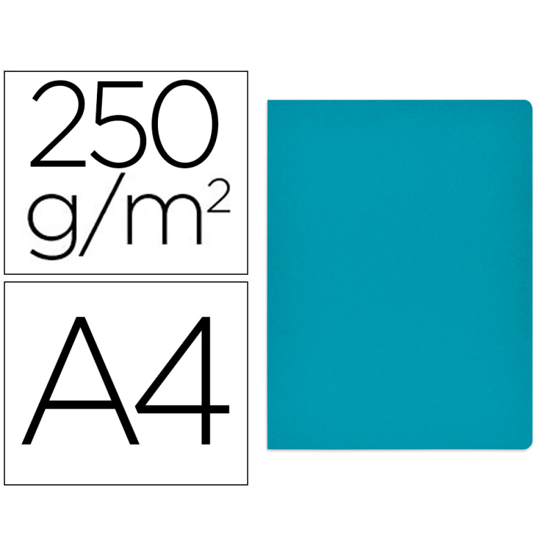 Subcarpeta cartulina gio simple intenso din a4 azul 230g/m2