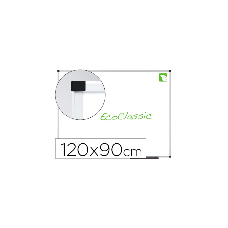 Pizarra blanca nobo eco presti prestige magnetica acero vitrificado 1200x900 mm blanco