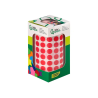 Gomets liderpapel autoadhesivo circulos 10,5 mm rojo rollo de 6000 unidades en caja de carton