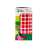 Gomets liderpapel autoadhesivo circulos 10,5 mm rojo rollo de 6000 unidades en caja de carton