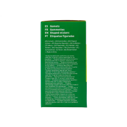 Gomets liderpapel autoadhesivo circulos 10,5 mm verde rollo de 6000 unidades en caja de carton