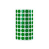 Gomets liderpapel autoadhesivo circulos 10,5 mm verde rollo de 6000 unidades en caja de carton