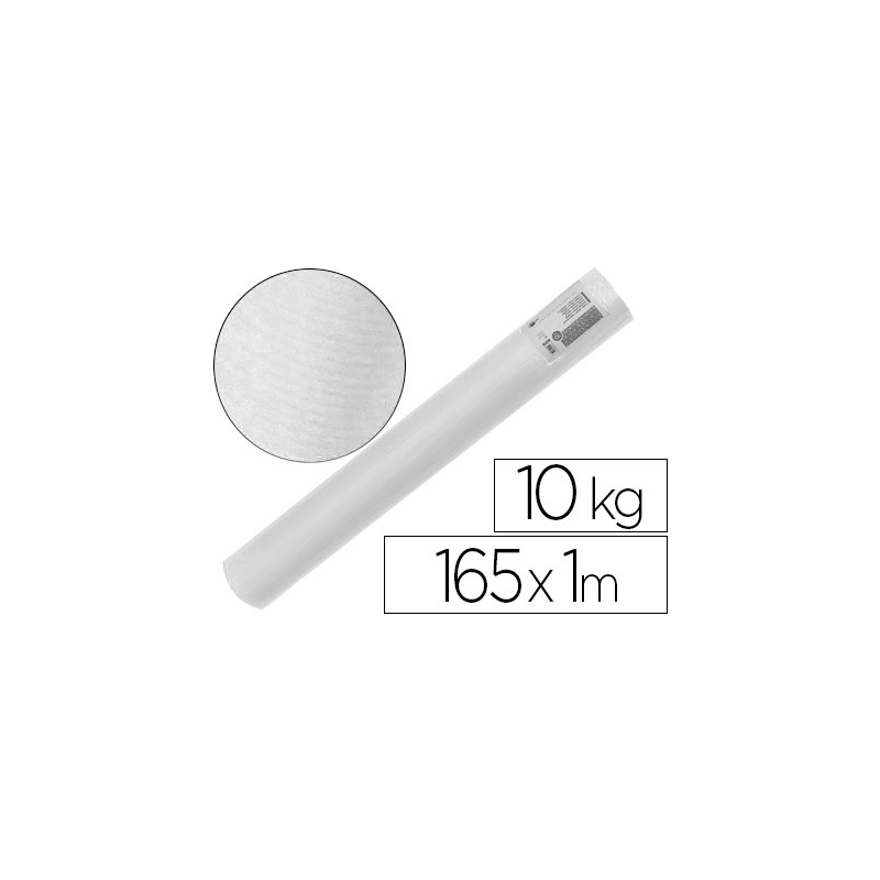 Papel kraft verjurado liderpapel blanco ancho 1mt longitud 165 mt gramaje 60 gr peso 10 kg