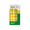 Gomets liderpapel autoadhesivo circulos 15 mm amarillo rollo de 2500 unidades en caja de carton