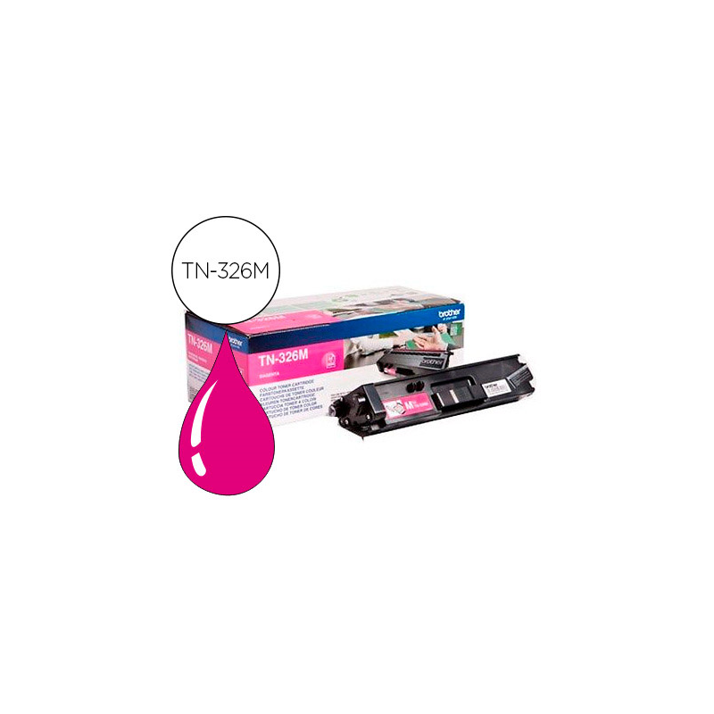 Toner brother tn-326m hll8250cdn / hll8350cdw alta capacidad magenta 3500 pag