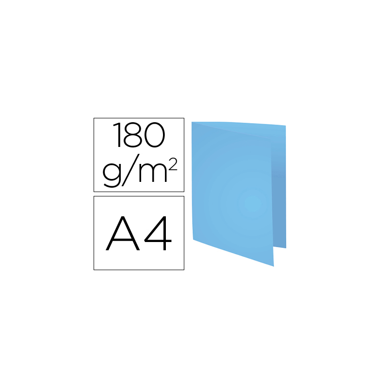 Subcarpeta cartulina reciclada exacompta din a4 azul 170 g/m2