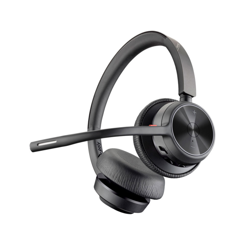 Auriculares poly inalambrico voyager 4320 stereo usb-a bt700 + adaptador bt700a +soporte de carga