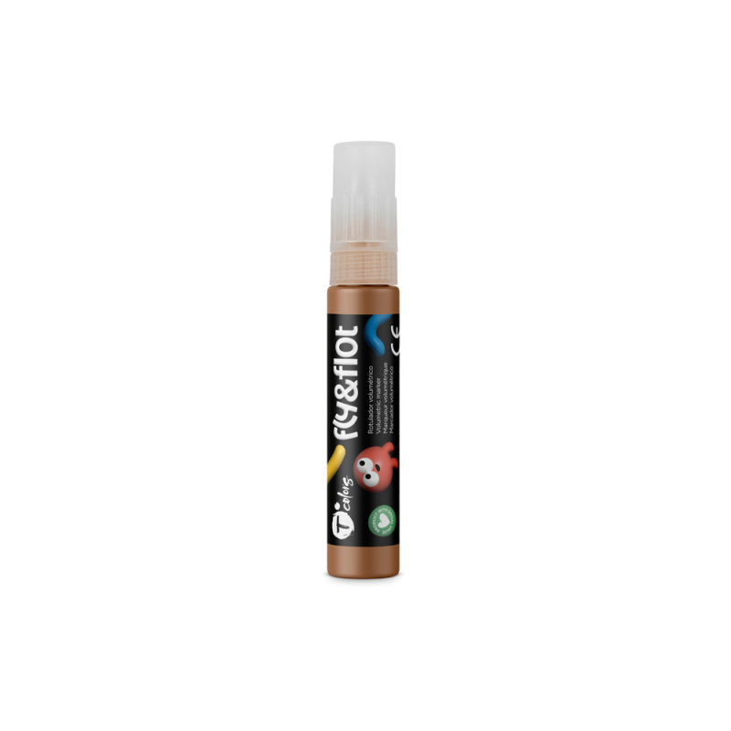 Rotulador tcolors fly&flot efecto 3d volumetrico 25 ml color marron