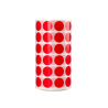 Gomets liderpapel autoadhesivo circulos 15 mm rojo rollo de 2500 unidades en caja de carton