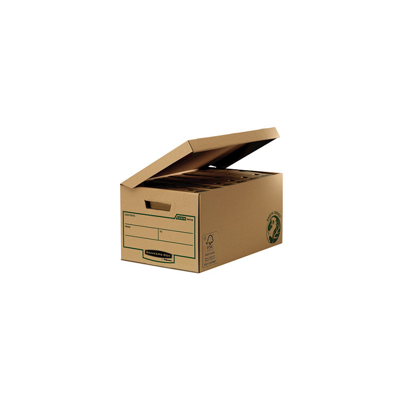 Cajon fellowes carton reciclado para almacenamiento de archivadores capacidad 6 cajas de archivo 80 mm