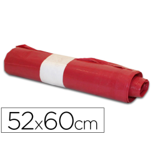 Bolsa basura domestica roja...