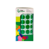 Gomets liderpapel autoadhesivo circulos 15 mm verde rollo de 2500 unidades en caja de carton