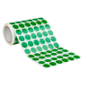 Gomets liderpapel autoadhesivo circulos 15 mm verde rollo de 2500 unidades en caja de carton