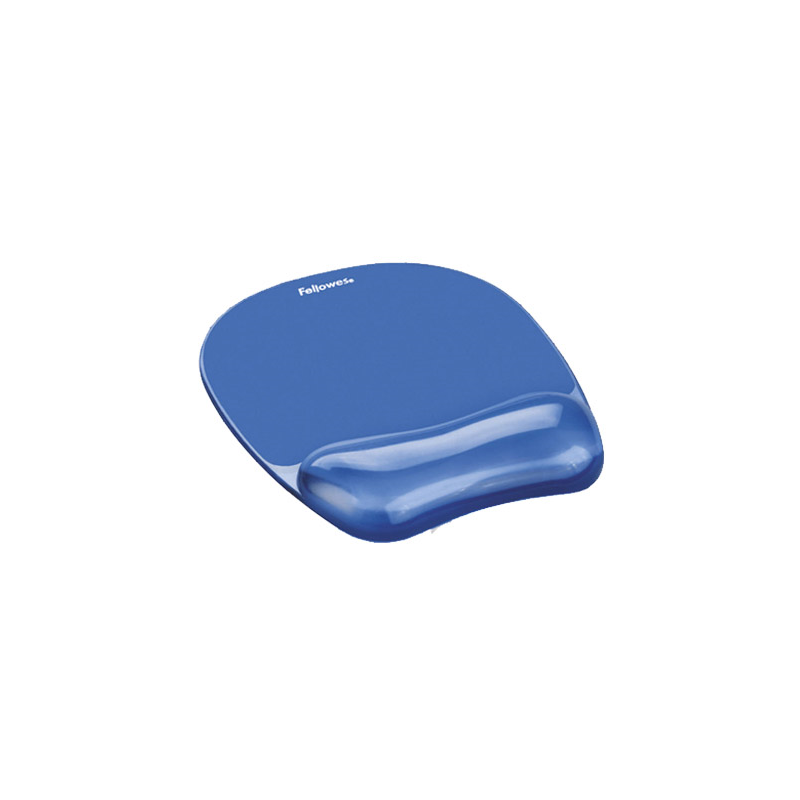 Alfombrilla para raton fellowes azul con reposamuñeca de gel