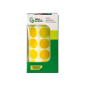 Gomets liderpapel autoadhesivo circulos 20 mm amarillo rollo de 2000 unidades en caja de carton