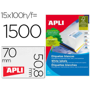 Etiqueta adhesiva apli 1295...