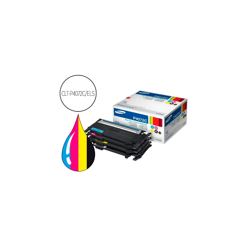Toner samsung kit cmyk clp-320/325 clx-3180/3185 negro magenta cian amarillo