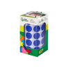 Gomets liderpapel autoadhesivo circulos 20 mm azul rollo de 2000 unidades en caja de carton