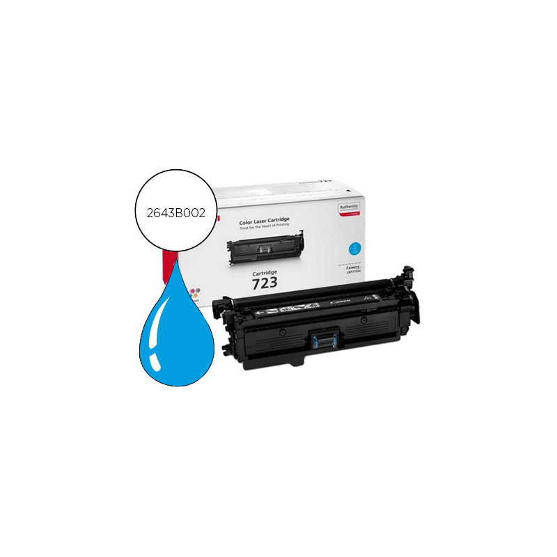 Toner canon laser crg 723 cyan 5000 pag