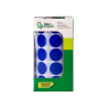 Gomets liderpapel autoadhesivo circulos 20 mm azul rollo de 2000 unidades en caja de carton