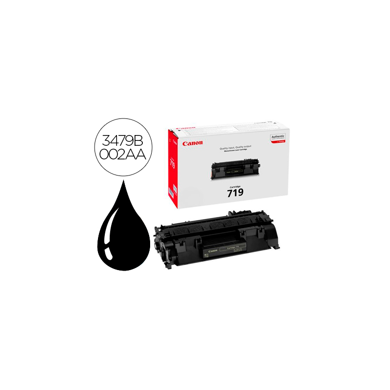 Toner canon crg 719 2.1k negro laser 2100 pag