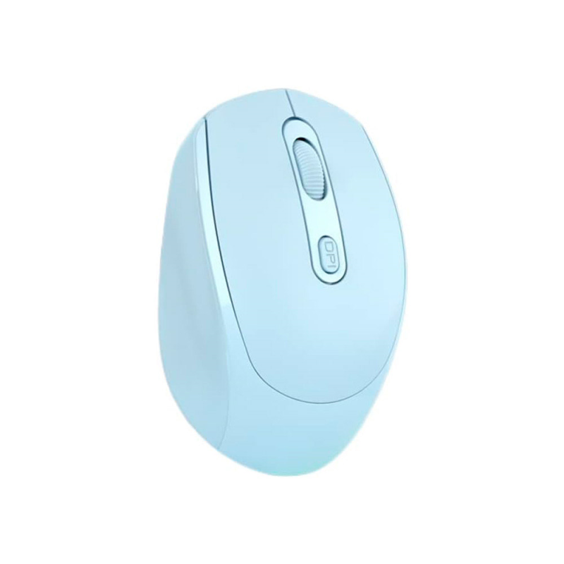 Raton q-connect optico inalambrico dpi 800/1200/1600 receptor usb 2,4 ghz azul claro