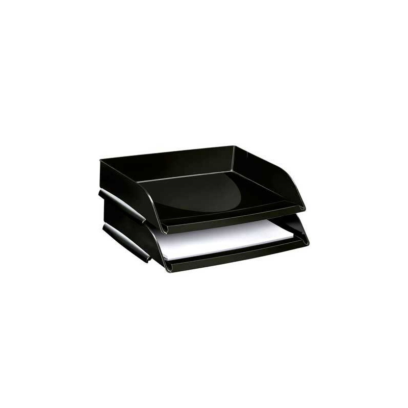 Bandeja sobremesa cep plastico apaisada negro 351x260x69 mm