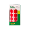 Gomets liderpapel autoadhesivo circulos 20 mm rojo rollo de 2000 unidades en caja de carton