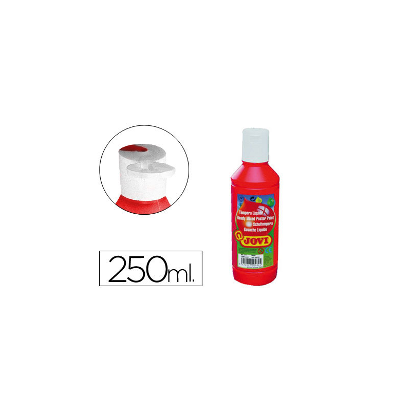 Tempera liquida jovi escolar 250 ml bermellon