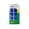 Gomets liderpapel autoadhesivo cuadrado 20x20 mm azul rollo de 2000 unidades en caja de carton