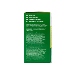 Gomets liderpapel autoadhesivo cuadrado 20x20 mm azul rollo de 2000 unidades en caja de carton