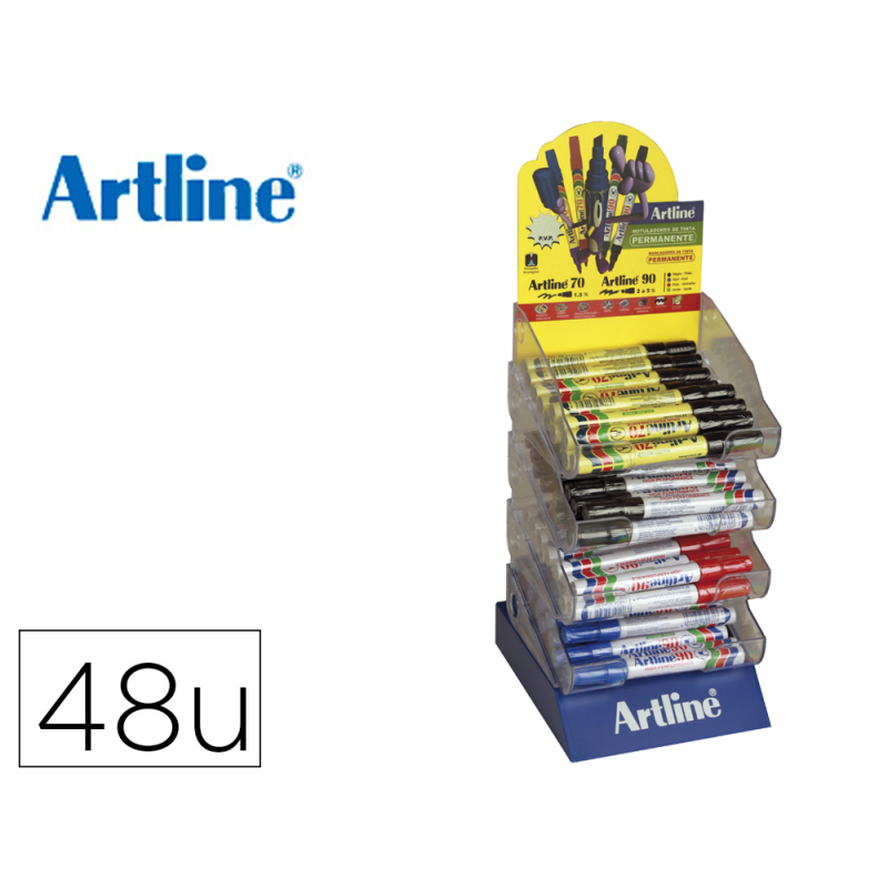 Rotulador artline -expositor de 48 unidades gamas ek-70-ek-90 surtidos
