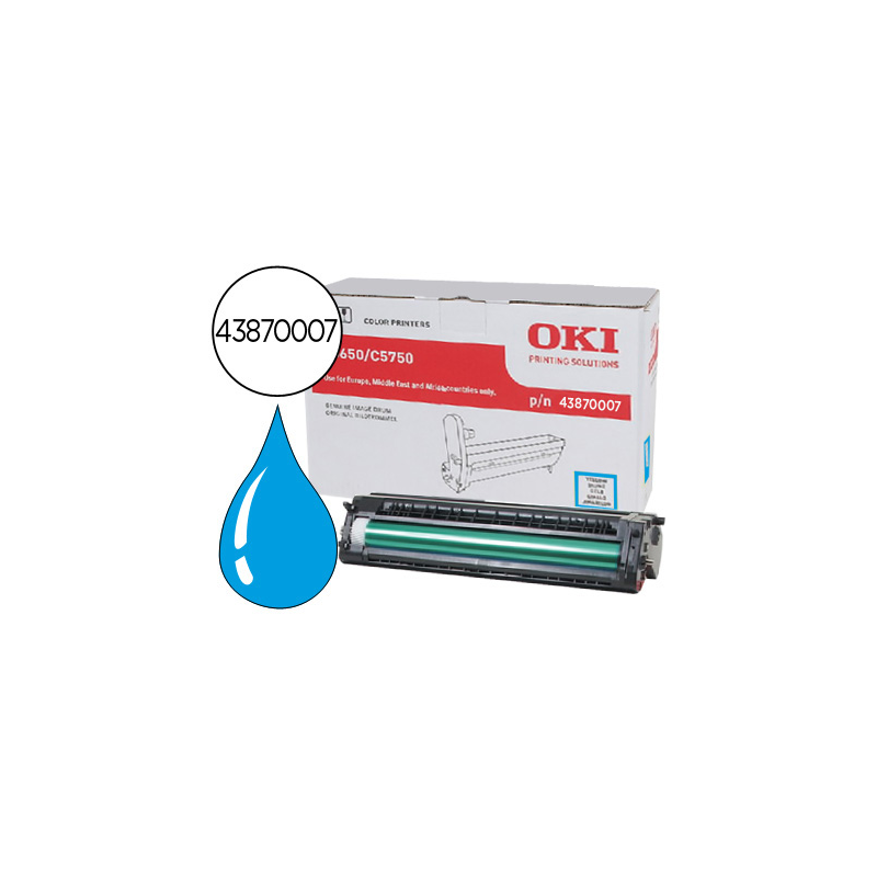 Tambor oki c5650/5750 cian 20000 paginas
