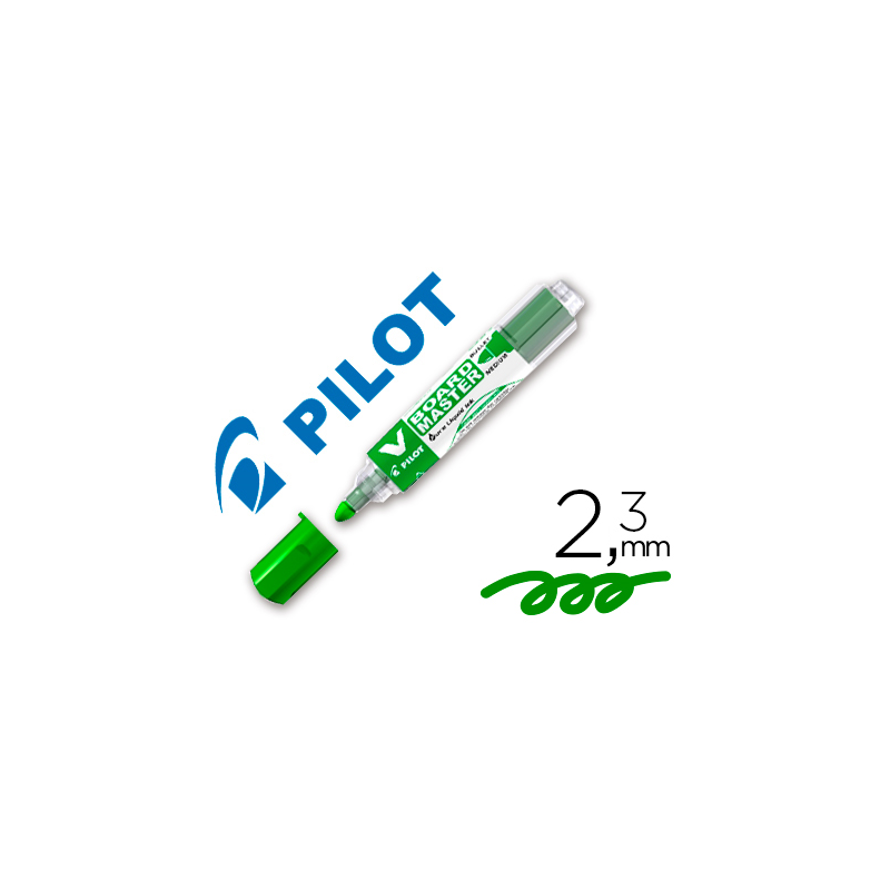 Rotulador pilot v board master para pizarra blanca verde tinta liquida trazo 2,3mm
