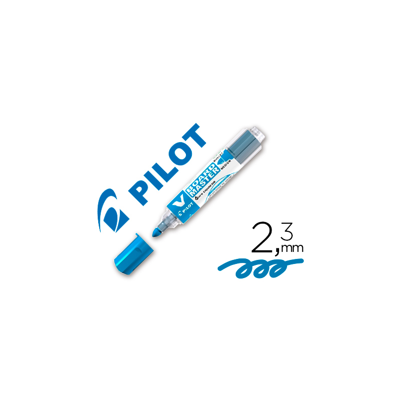 Rotulador pilot v board master para pizarra blanca azul tinta liquida trazo 2,3mm
