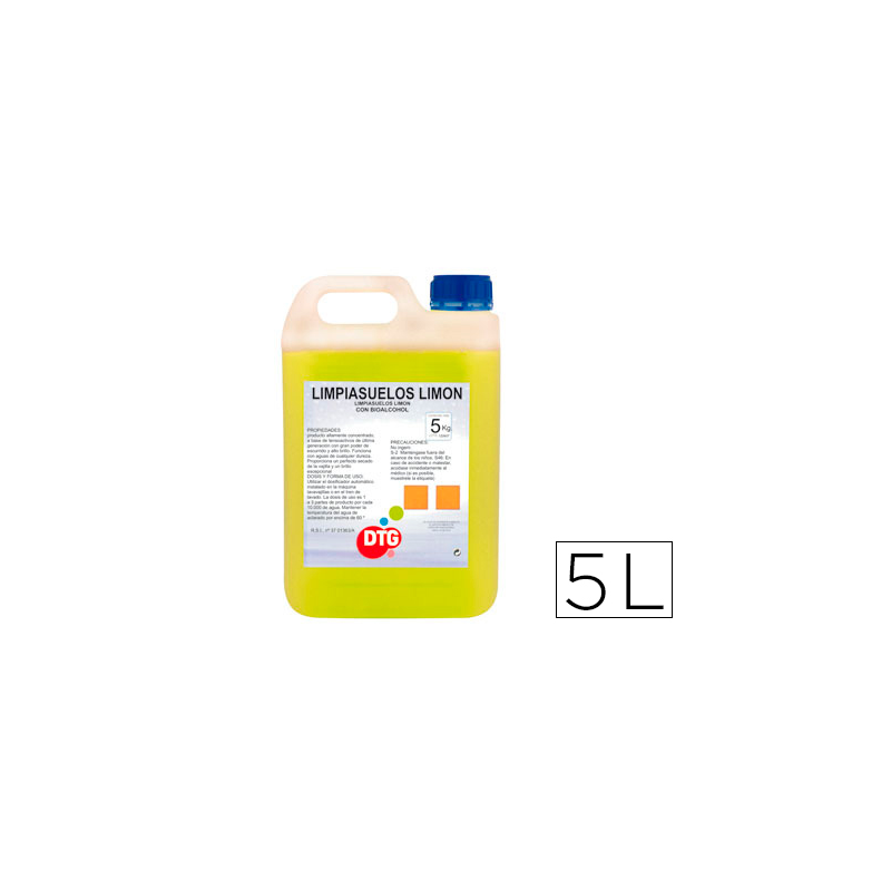 Limpiasuelos aroma limon garrafa de 5 litros