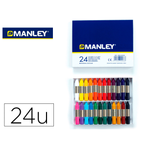 Lapices cera manley caja de...