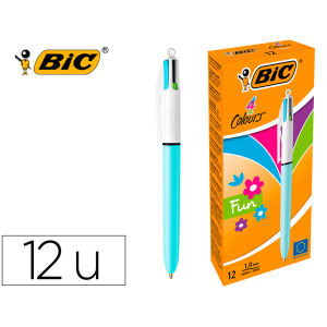 Boligrafo bic cuatro...