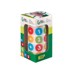 Gomets liderpapel autoadhesivo redondo numeros 20 mm colores surtidos rollo de 1000 unidades en caja de carton